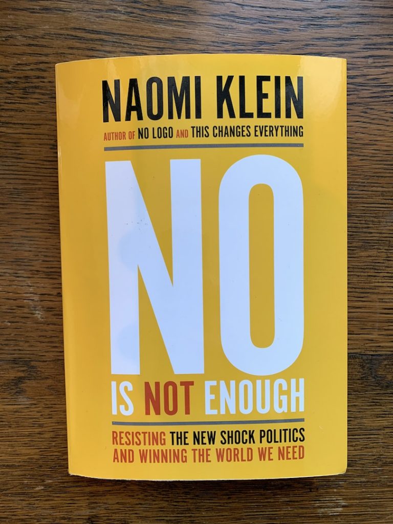 No is not enough by Naomi Klein