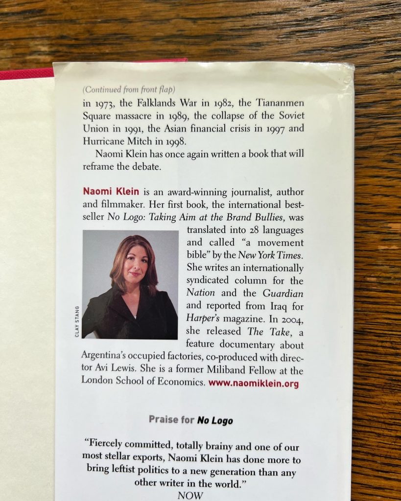 The Shock Doctrine by Naomi Klein